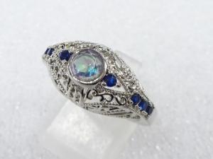 色石　指輪(18号)